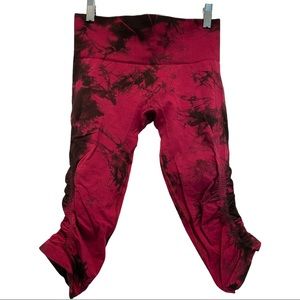 Lululemon Tie-Dye Print Cropped Yoga Leggings Size 4